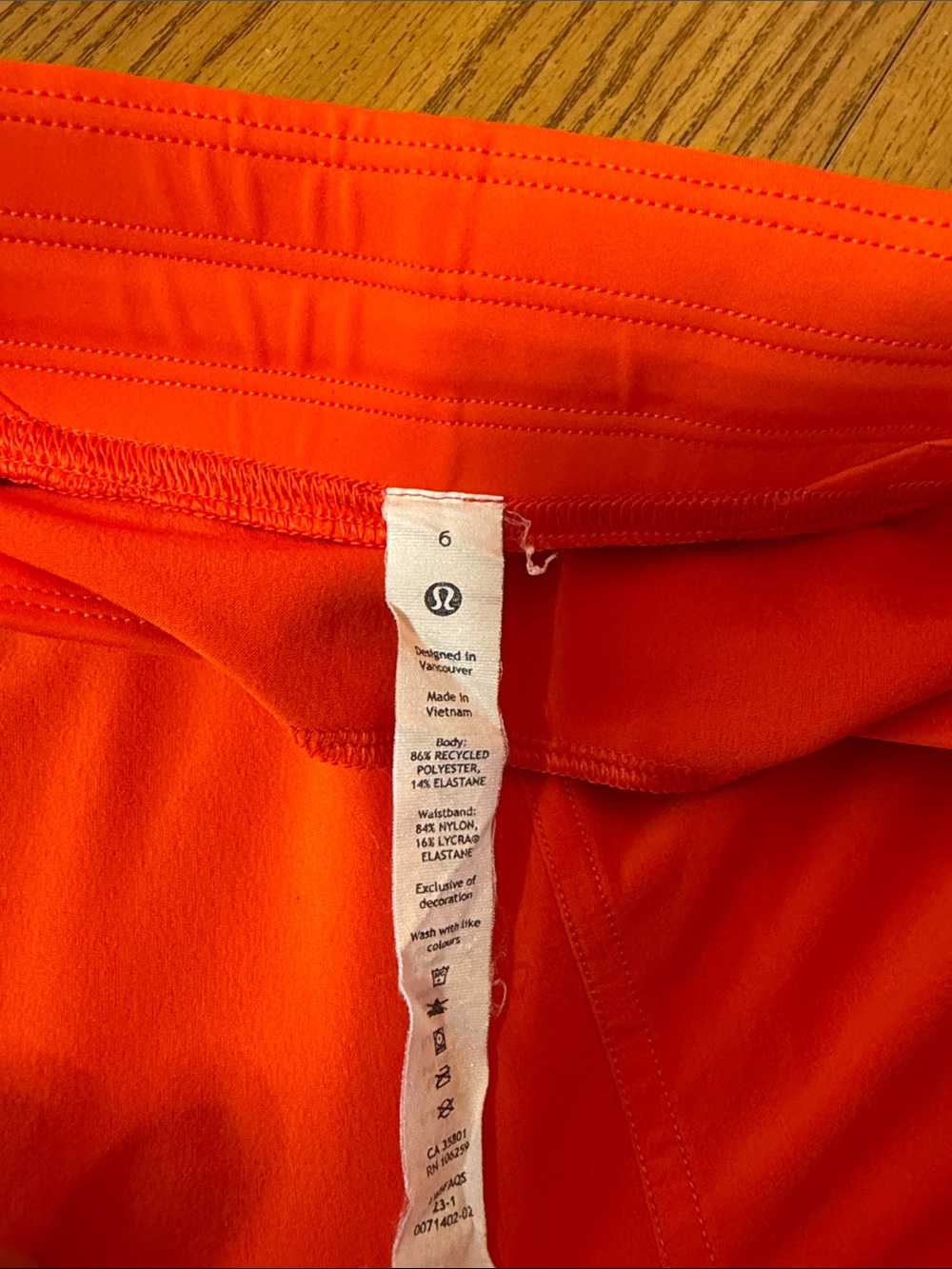 lululemon athletica Men's Bright Orange Jogger Sweatpants - Picture 2 of 7